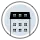Single restaurant icon